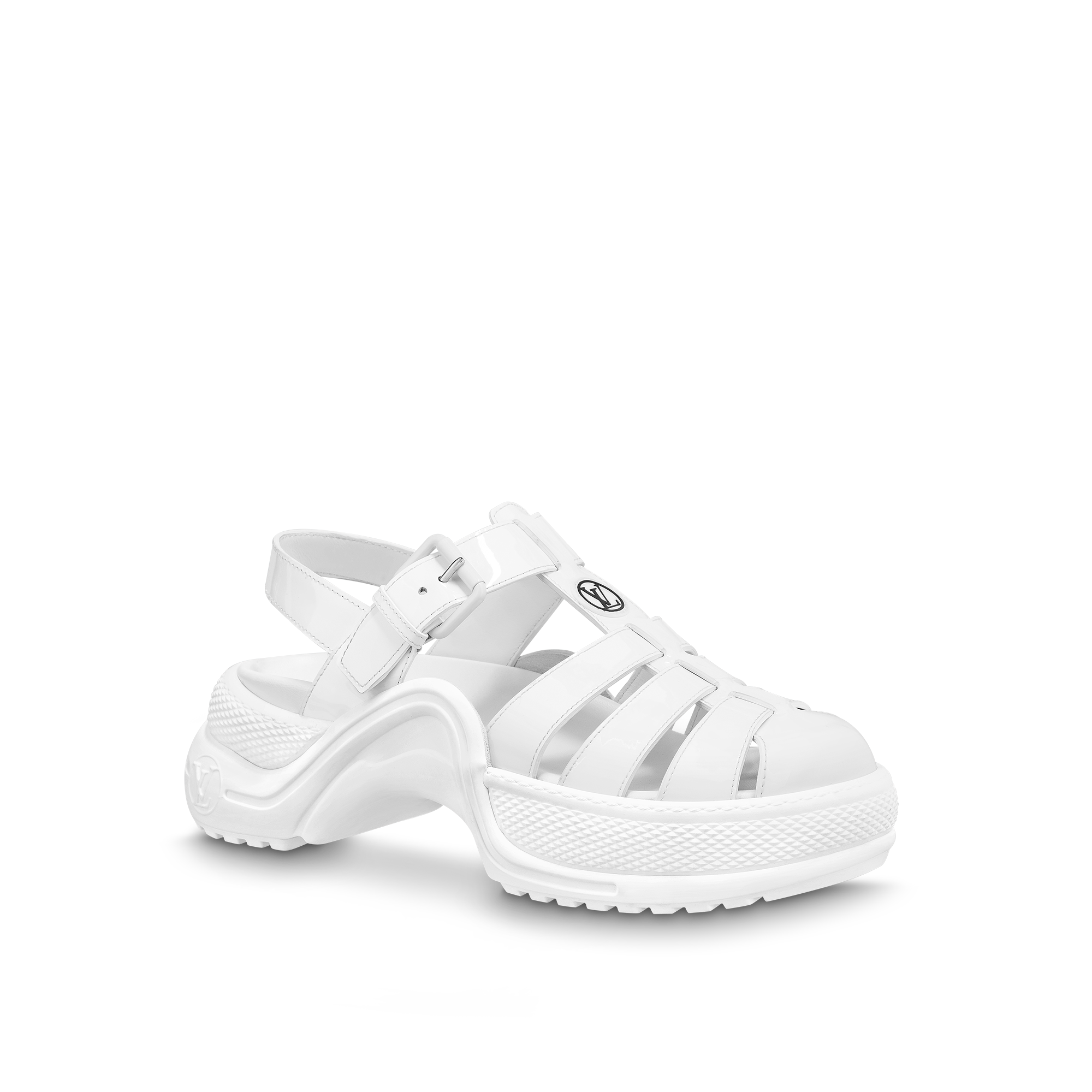 Louis vuitton sandals sales white